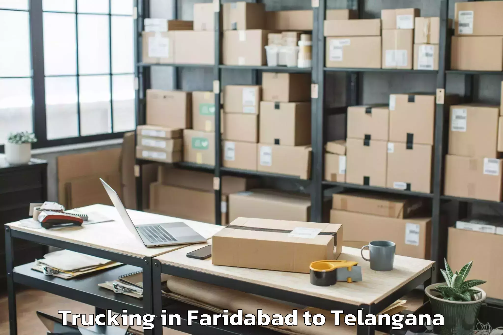 Book Faridabad to Koratla Trucking Online